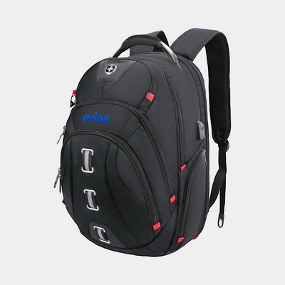 SwissDigital® PIXEL Front Reflectors Travel Backpack
